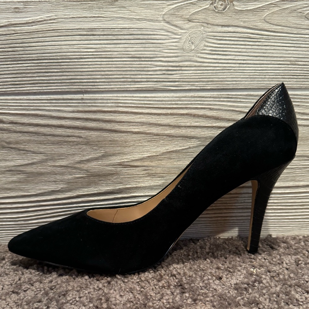 White House | Black Market Black Snake Heel